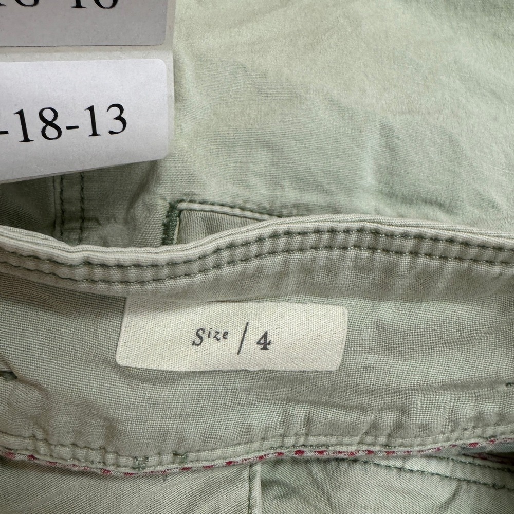 Pilcro and the Letterpress Skirt Womens Size 4 Green Khaki Utility Pocket Mini - Picture 5 of 14